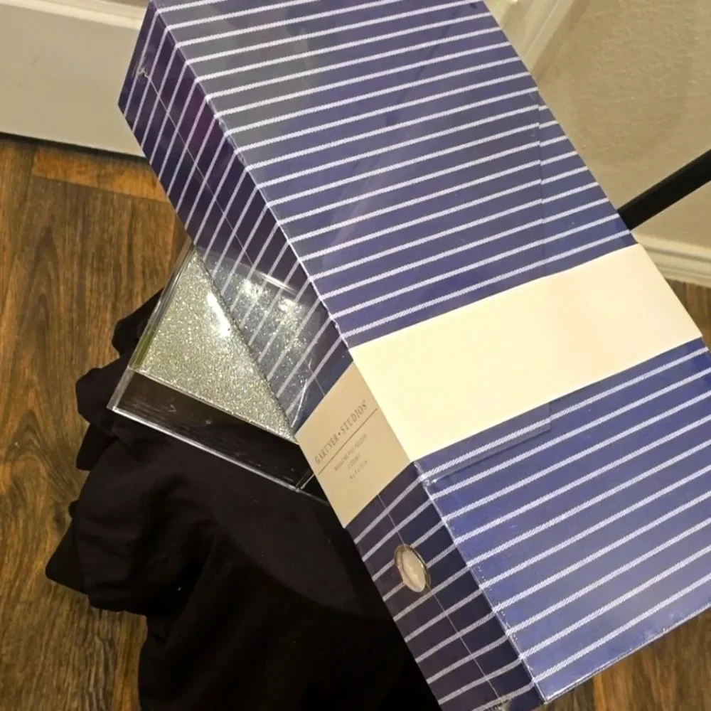 Gartner Studios 2PK Magazine File Folder- Navy/White Striped‎